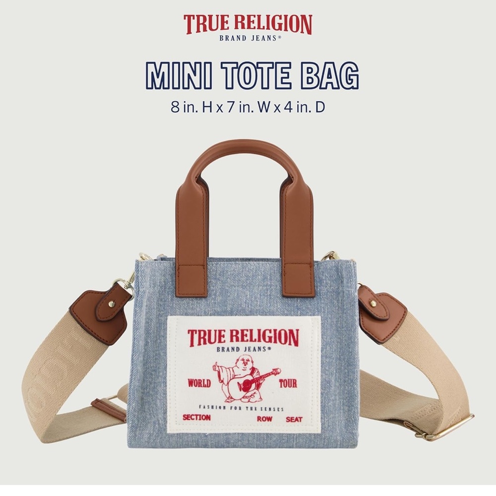 True Religion mini tote bag